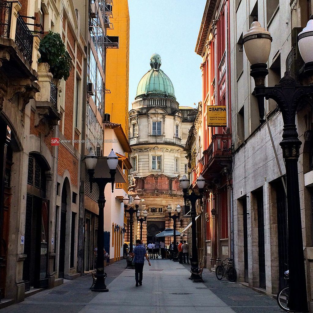 Rua histórica de Santos